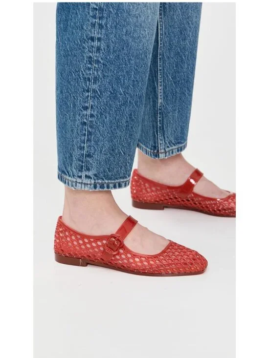 NWOB Sam Edelman Michaela Jelly Mary Jane Flat, Size 9M, Red Jelly - Picture 2 of 12